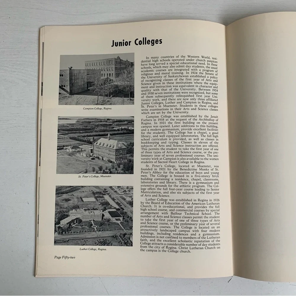 Vintage University of Saskatchewan 1909-1959 50th Anniversary Booklet - Picture 8 of 15